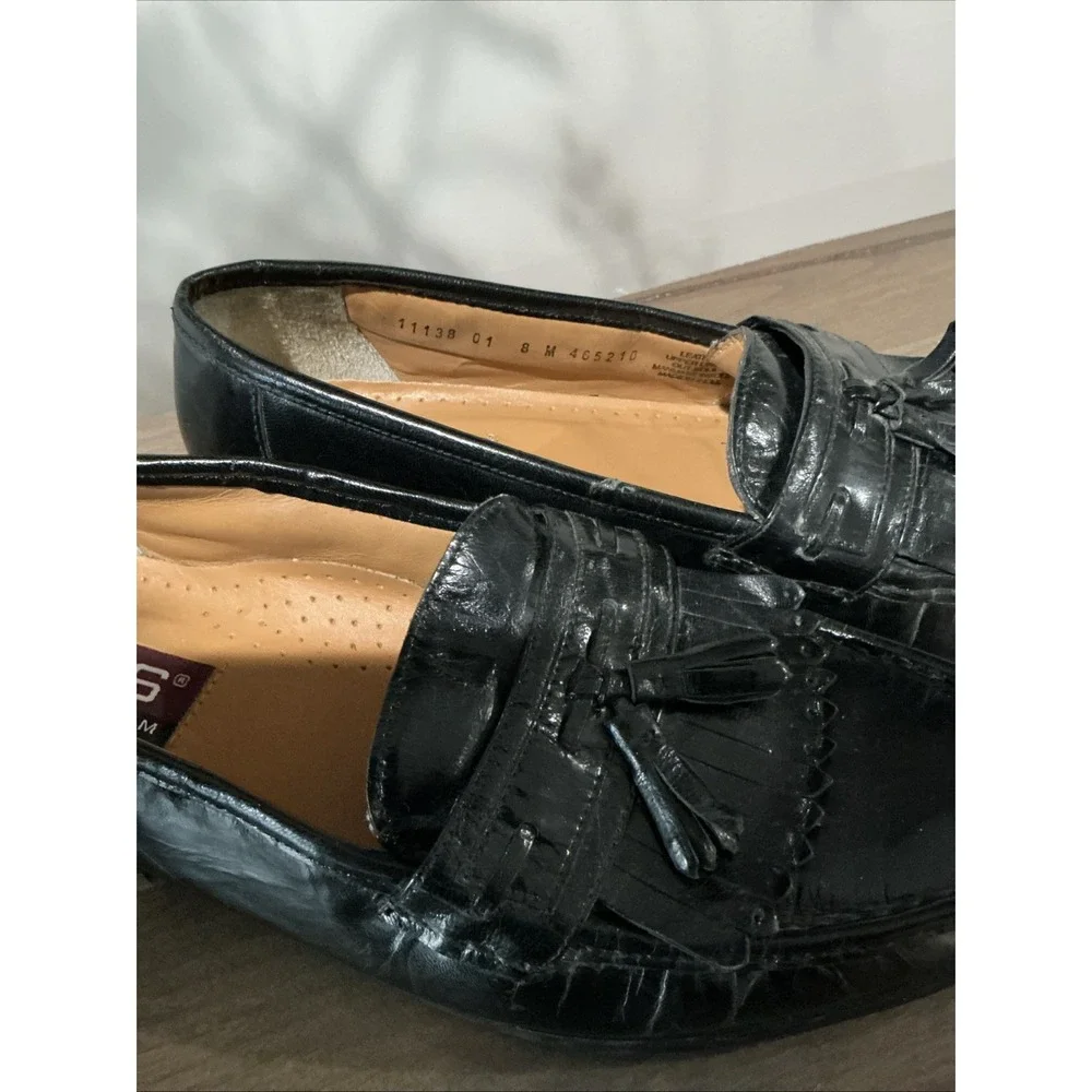FLS Florsheim Men Tassel‎ Loafer Dress Shoe Size 8 US